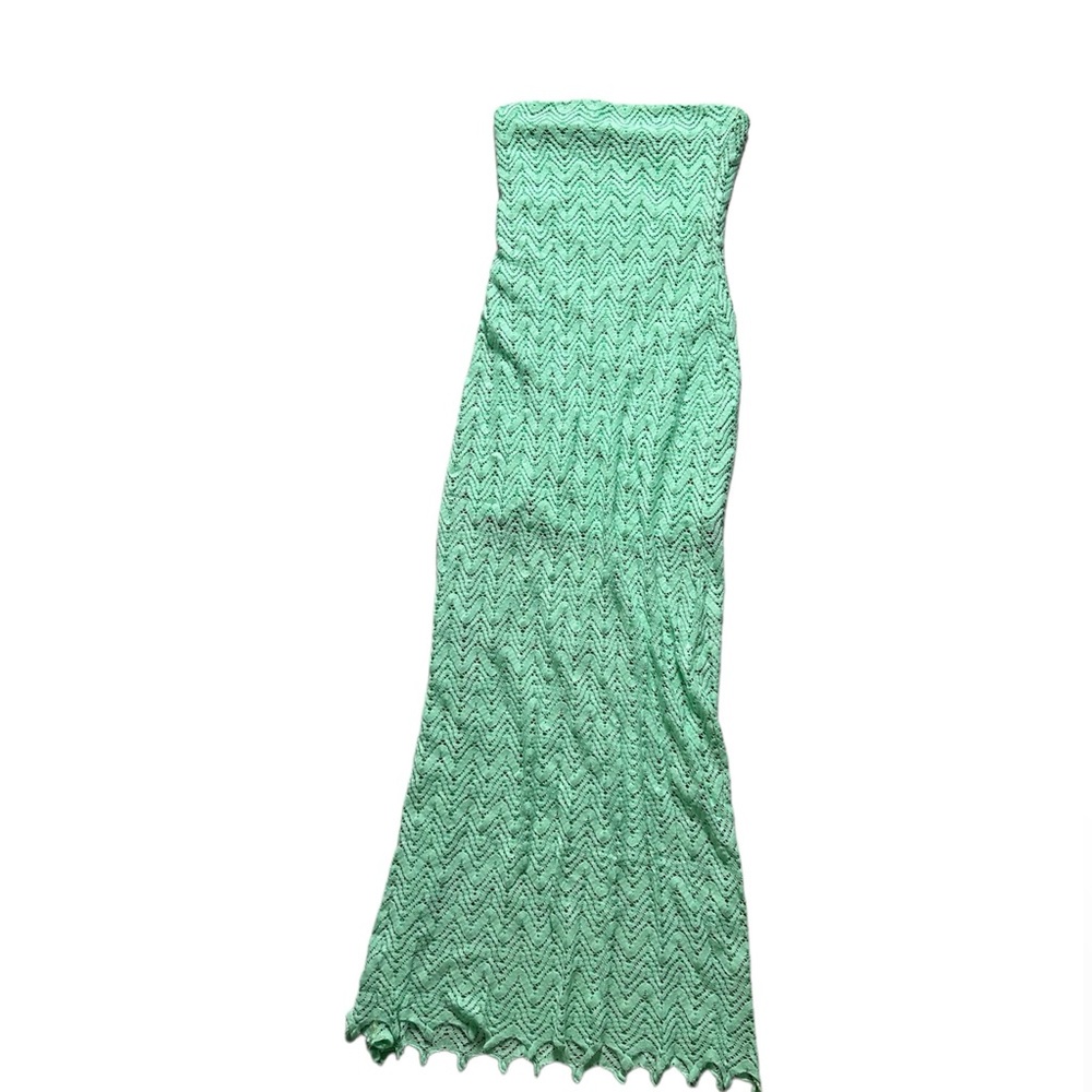 Freshined strapless maxi dress